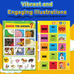 Kiddale English Learning Sound Book: Sight Words, Opposites, Rhymes, Questions, Verbs  | Ages 3-6yrs Kiddale