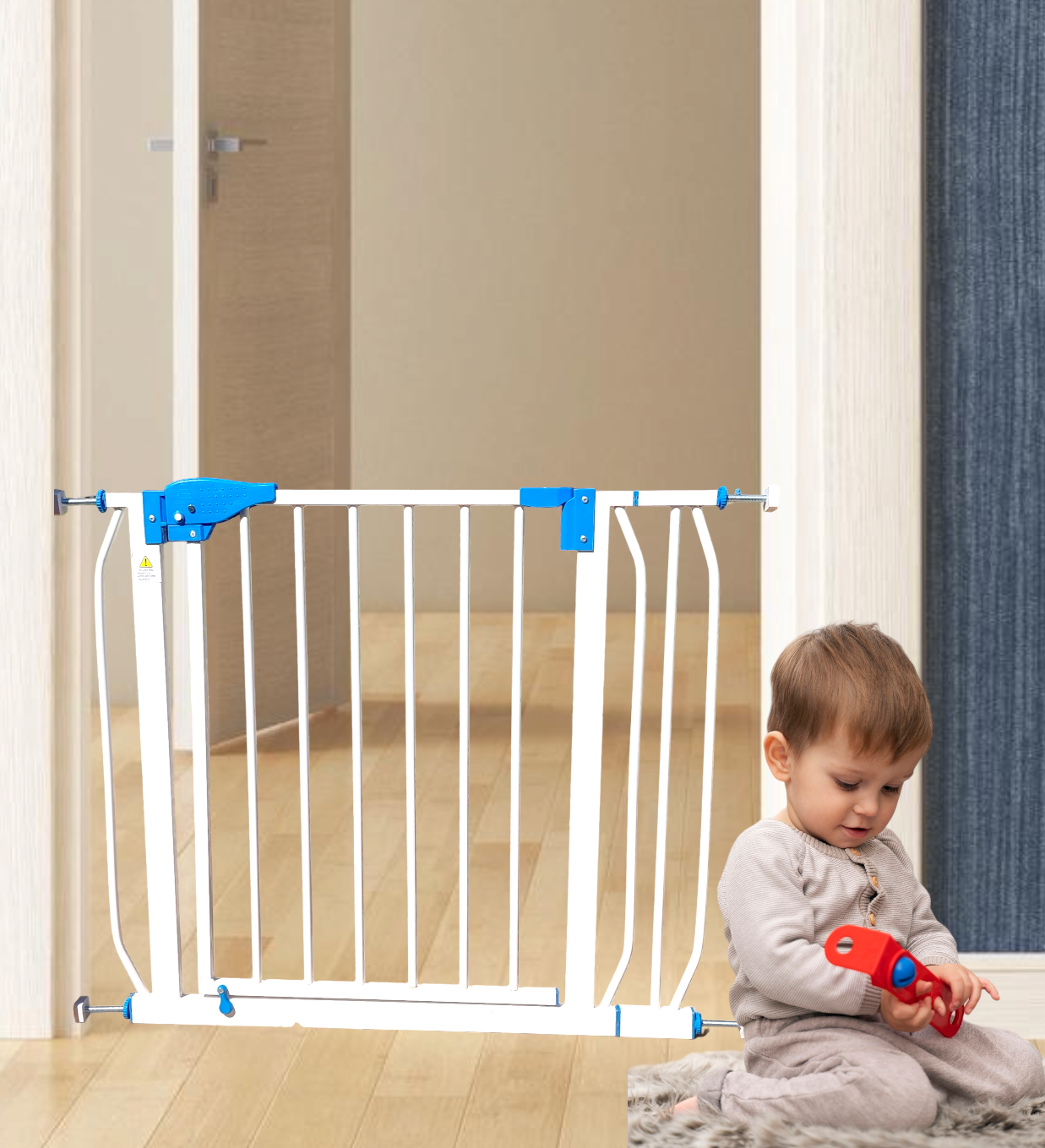Kiddale Baby Safety Gate Barrier for Babies Pets 85 92cm Kiddale123