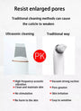 Upscale Ultrasonic Skin Scrubber|Skin Spatula and Facial Exfoliation machine- White