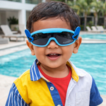 Kiddale Kids Sunglasses for Boys & Girls | UV Polarized Lenses | Flexible TPEE Material |Color  Blue