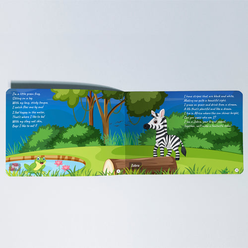 Kiddale 'Jingle in the Jungle' Wild Animals Nursery Rhymes Non-Sound Children Board Book, Dispatch by 2nd March