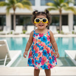 Kiddale Trendy Kids Polarized Sunglasses for Boys and Girls – UV400 Protection | Flexible TPEE Material |Color Yellow