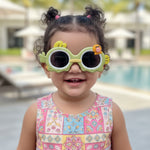 Kiddale Kids Polarized Sunglasses for Boys & Girls – UV400 | Flexible TPEE Frame |Color Green