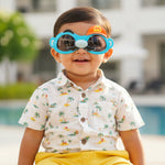 Kiddale Kids Sunglasses for Boys & Girls | UV Polarized Lenses | Flexible TPEE Material |Color Blue