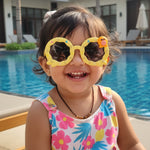 Kiddale Kids Sunglasses for Boys & Girls | UV Polarized Lenses | Flexible TPEE Material |Color Yellow