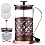 Upscale French Press Coffee Maker| 600ml Coffee Plunger Brewer Pot