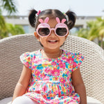 Kiddale Kids Sunglasses for Boys & Girls | UV400 Polarized Sun Glasses | Flexible TPEE Frame |Color Pink