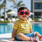 Kiddale Kids Sunglasses for Boys & Girls | UV Polarized Lenses | Flexible TPEE Material |Color Red