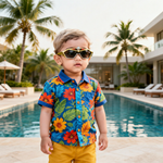 Kiddale Trendy Kids Polarized Sunglasses for Boys and Girls – UV400 Protection | Flexible TPEE Material |Color Green/White