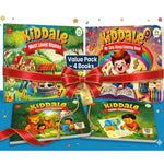 Kiddale Pack of 4 | Most Loved Rhymes + Sing-Along Coloring Sound Books + Trace & Learn + Color Peekaboo Board Books
