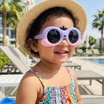 Kiddale Cool Trendy Kids Sunglasses for Boys and Girls – UV400 Polarized | Flexible TPEE Frame |Color Purple