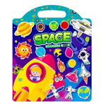 Kiddale Pack of 3 Sticker Books for Kids | Reusable & Washable Stickers | Big Fold-Out Play Scenes | Easy Carry Travel Activity Book for Toddlers