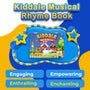 Kiddale 2-Pack Music on the Farm and Hindi Nursery Rhyme Musical Interactive Sound Books