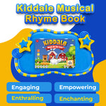 Kiddale Pack of 2 Rhymes Book| 16 Farm and 16 Wild Animal Nursery Rhymes|28 Sounds each |Interactive Touch n Play Sound Book|Best Gift with Musical Learning for 1-3 Years|Sing Along Books Kiddale123