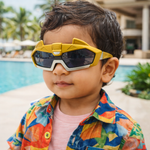 Kiddale Kids Polarized Sunglasses for Boys & Girls – UV400 | Flexible TPEE Frame | Color Gold