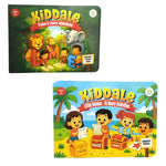 Kiddale Little Genius Learning Book Set – Pack of 2 Non-Sound Activity Books | Alphabet Tracing & 16 Brain-Boosting Activities for Toddlers 2+