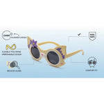 Kiddale Kids Polarized Sunglasses for Boys & Girls – UV400 | Flexible TPEE Frame |Color Yellow