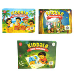 Kiddale Non-Sound Book Set for Toddlers (3 Books) – Color Peekaboo Fun, Little Genius IQ Games, 8 Stories Panchatantra Tales