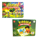 Kiddale Pack of 2 Early Learning Board Books for Kids 2+ | My First 100+ Words Book & Color Peekaboo | Vocabulary, Color Recognition, Educational Non-Sound Books for Toddlers