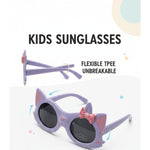 Kiddale Kids Sunglasses for Boys & Girls | UV Polarized Lenses | Flexible TPEE Material |Color Purple