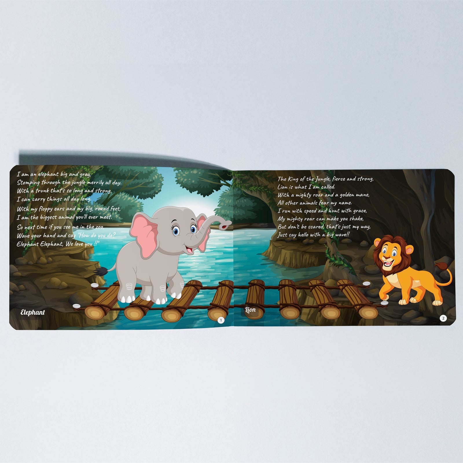 Kiddale 2-Pack Jingle in The Jungle and Ripple in the Water Board books.