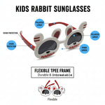 Kiddale Kids Polarized Sunglasses for Boys & Girls – UV400 | Flexible TPEE Frame | Color White/Red