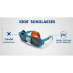 Kiddale Kids Sunglasses for Boys & Girls | UV Polarized Lenses | Flexible TPEE Material |Color Blue