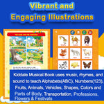 Kiddale Pack of 4 | Play n Learn & Trip to Zoo Sound Books + Trace & Learn + Color Peekaboo  Board Books