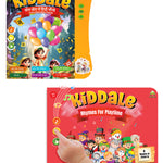 Kiddale Pack of 2 Musical Books – Hindi Varnamala “Khel Khel Mein Hindi Sikho” & “Rhymes for Playtime” – Interactive Sound Books for Kids Learning and Fun