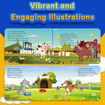 Kiddale Bundle of 2 Rhymes Books |16 Farm Animal and 8 Classical Nursery Rhymes | 28 Sounds Each | Interactive Touch and Play Sound Books | Ideal Gift for 1-3 Years | Sing-Along Collection Kiddale