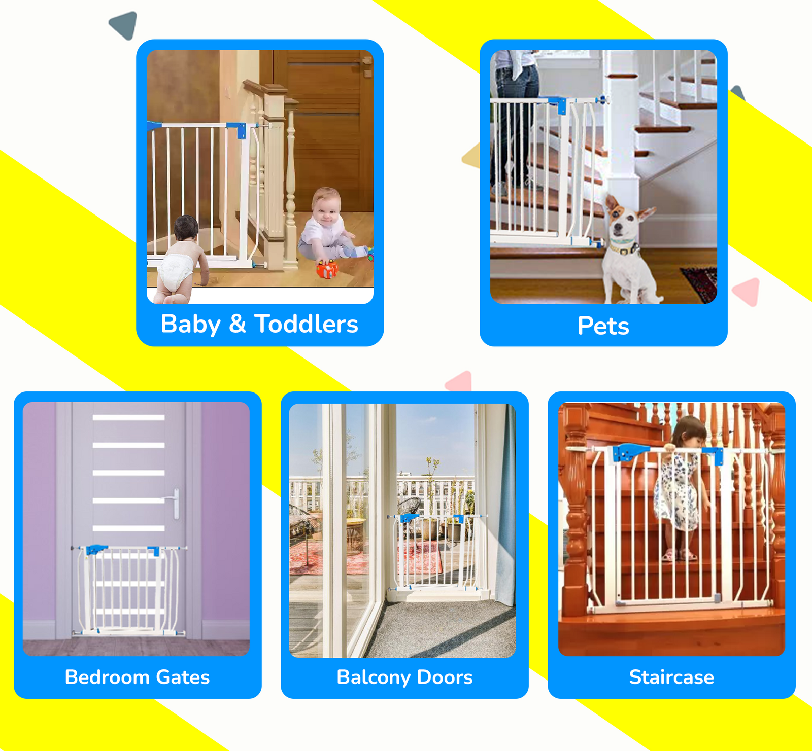 Kiddale Infant, Baby & Pet Safety Gate(85-95cm)