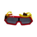Kiddale Kids Sunglasses for Boys & Girls | UV400 Polarized Sun Glasses | Flexible TPEE Frame |Color Red/Yellow