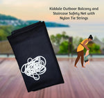 Kiddale Baby Safety net for Railing Guard for Baby Safety, Pack of 5(3m by 1.1m Wide) Black