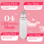 Upscale Ultrasonic Skin Scrubber|Skin Spatula and Facial Exfoliation machine- White