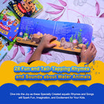 Kiddale Pack of 3 Classical Nursery Rhymes+Jungle Rhymes+Aquatic Life Rhymes Sound Book for 1+ Year Old|Interactive Touch n Play|Learning & Education for 1-3 Years Old|Sing Along Books Kiddale