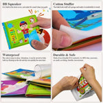 Kiddale Pack of 2 Baby Bath Books – Shape cognition & Teeth Care | Waterproof Soft Floating Bath Books for Toddlers 6–24 Months | Early Learning & Hygiene Awareness