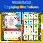 Kiddale Pack of 4 | Play n Learn & Trip to Zoo Sound Books + Trace & Learn + Color Peekaboo  Board Books