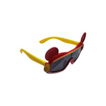 Kiddale Kids Sunglasses for Boys & Girls | UV400 Polarized Sun Glasses | Flexible TPEE Frame |Color Red/Yellow
