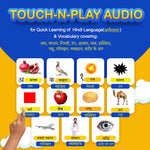 Kiddale Pack of 2 Musical Books – Hindi Varnamala “Khel Khel Mein Hindi Sikho” & “Rhymes for Playtime” – Interactive Sound Books for Kids Learning and Fun