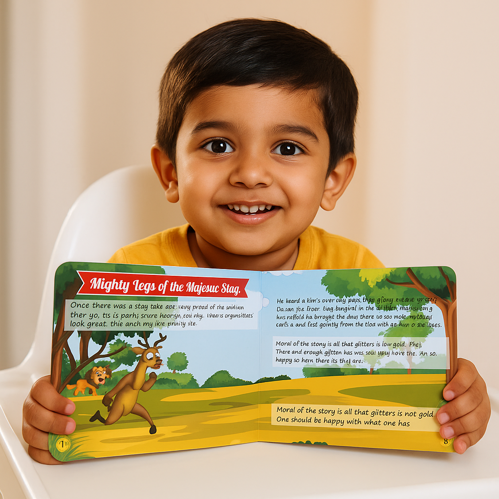 Kiddale  Panchatantra Tales Picture Board Book for Kids Age 3+ | Colourful Illustrated Moral Stories Book