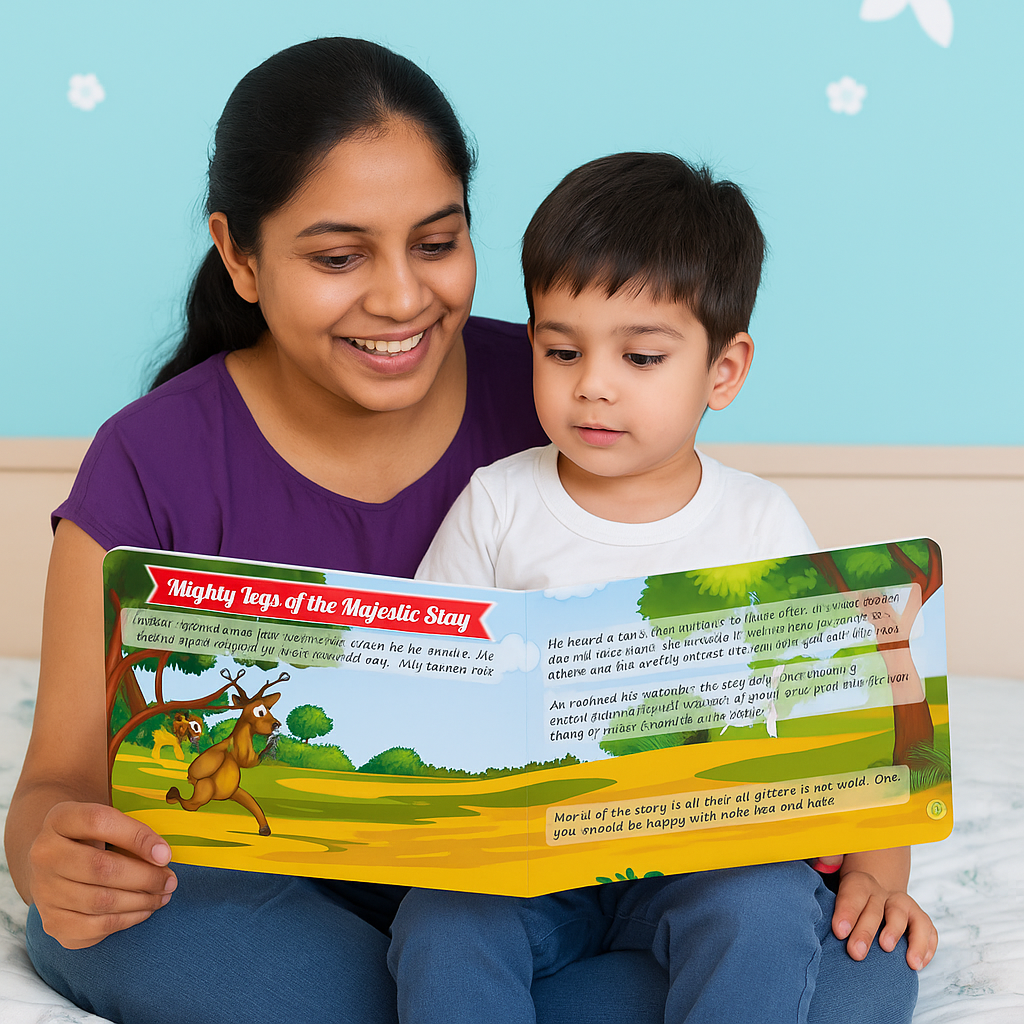 Kiddale  Panchatantra Tales Picture Board Book for Kids Age 3+ | Colourful Illustrated Moral Stories Book