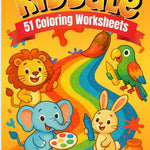 51 Fun Coloring🎨Worksheets(2-6 years)E-Book|Download, Print & Color| 🎉Animals🦁Fruits🍎Flowers 🌸Trees🌳Insects 🐝 & many more.