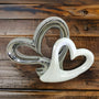 Large (17cm) Beautiful Showpiece for Home Decor, Living & Bedroom| White & Silver