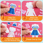 Kiddale Magic Reusable Water Painting Book for Kids 3-8 years | Princess Theme | Water Color Fun with Water Pen | 4 Paint Pages & 2 Princess Sticker Sheets | Mess-Free Creative Play