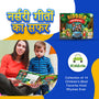 Kiddale 2-Pack Chirping in the Sky and Hindi Nursery Rhyme Musical Interactive Sound Books