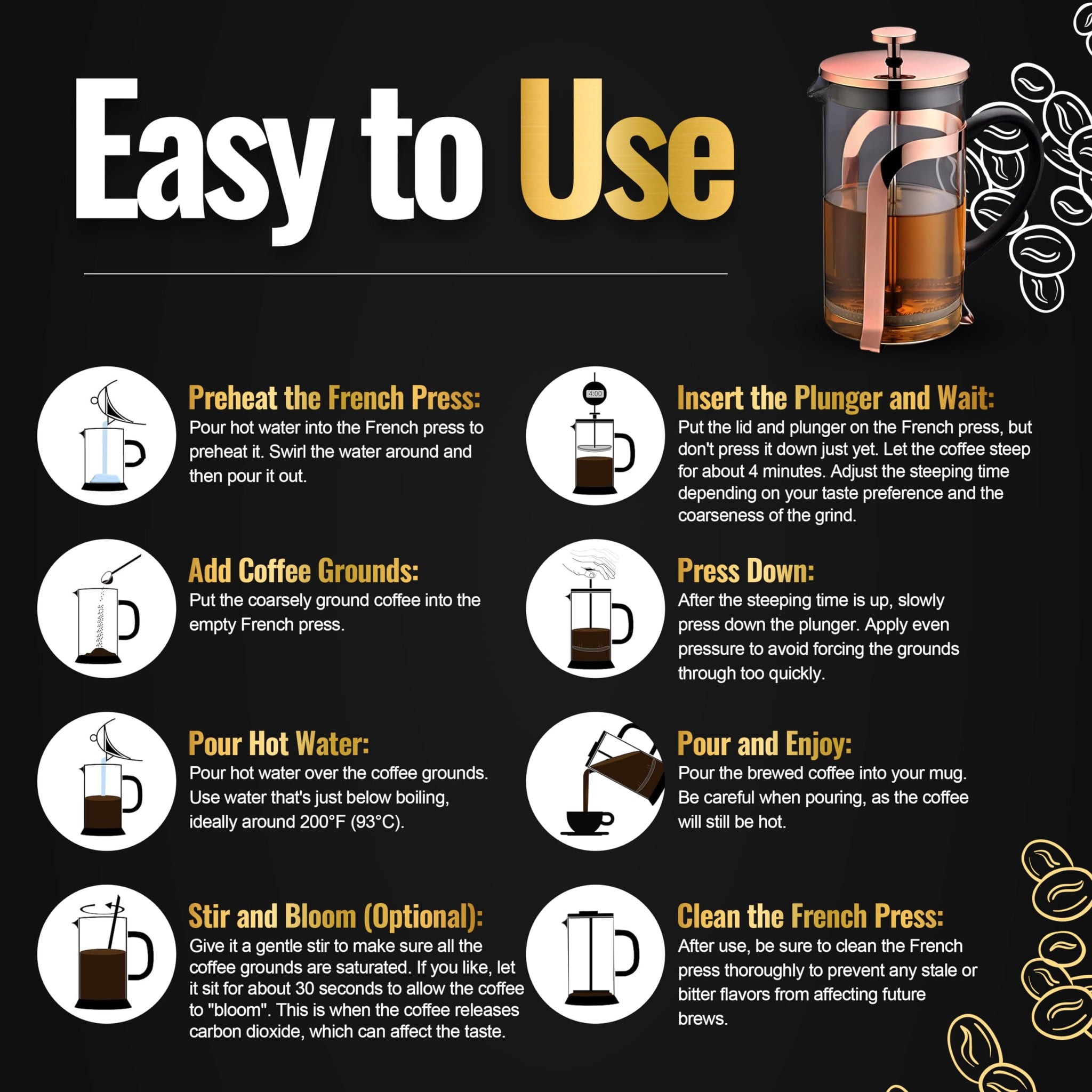 Ground Coffee Using A Coffee Plunger Cup How To Brew Coffee Using