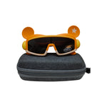 Kiddale Trendy Kids Polarized Sunglasses for Boys and Girls – UV400 Protection | Flexible TPEE Material |Color Orange