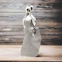 Upscale Extra-Tall(30cm) Beautiful Love Couple Showpiece for Home Decor, BedRoom| Silver & Glitter