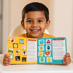 Kiddale Pack of 3 Educational Books – Little Genius IQ Activities, Panchatantra Stories & My First Words for Toddlers