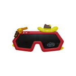 Kiddale Kids Sunglasses for Boys & Girls | UV400 Polarized Sun Glasses | Flexible TPEE Frame |Color Red/Yellow